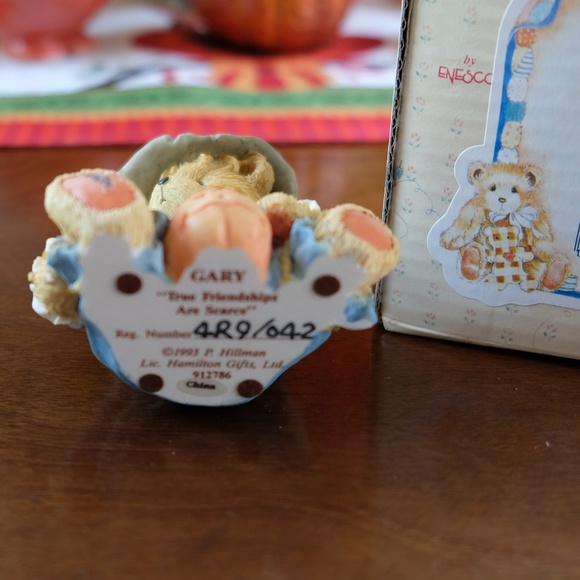 Cherished Teddies "Gary" Scarecrow Fall Figurine - Picture 3 of 5